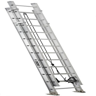 Louisville Ladder Ae1200hd 24 Ft. 375 Lb. Aluminum 24-Step Extension Ladder