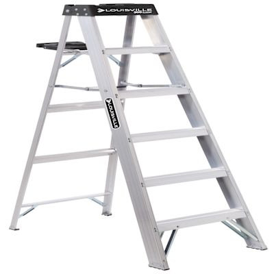 Louisville Ladder As3000 6 Ft. 300 Lb. 5-Step Aluminum Step Ladder
