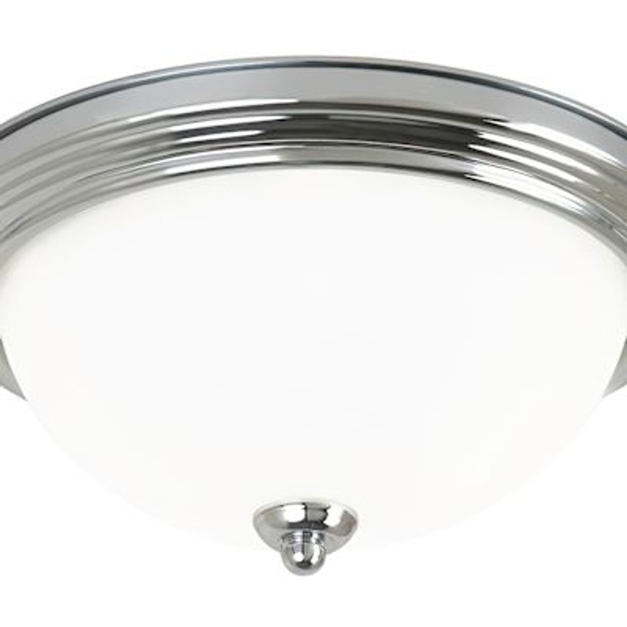 Generation Lighting Traditional Chrome One Light Ceiling Flush Mount