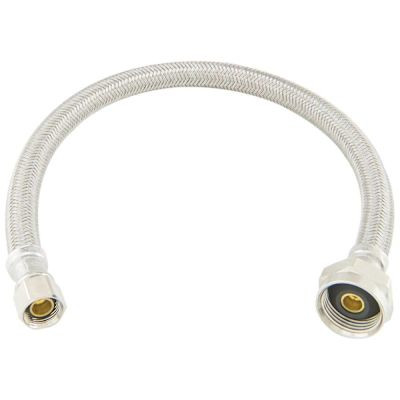 Brasscraft 3/8" Comp X7/8" Ballck Metal Nut X16" Braid Poly Toilet Cn Case Of 25