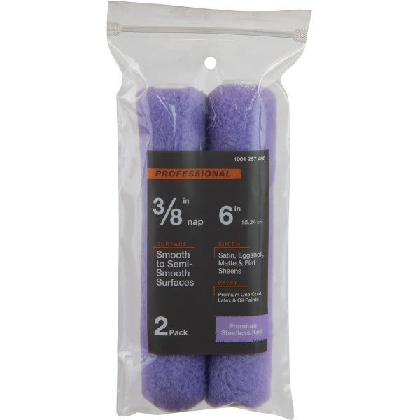 6" X 3/8" Polyester Knit Mini Paint Roller Package Of 2