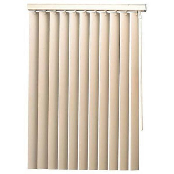 Designer's Touch White Room Darkening 3.5 Vertical Blind Kit 66 W X 84 L