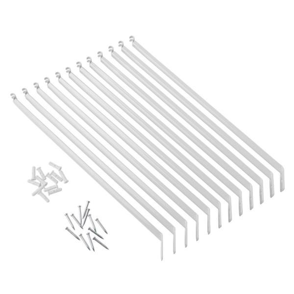 Everbilt Fixed Mount Shelf Support Bracket For 12-16 In. Wire Shelving (12-Pack)