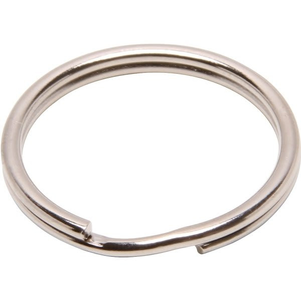 Kaba Ilco Split Key Ring, 1", Package Of 100