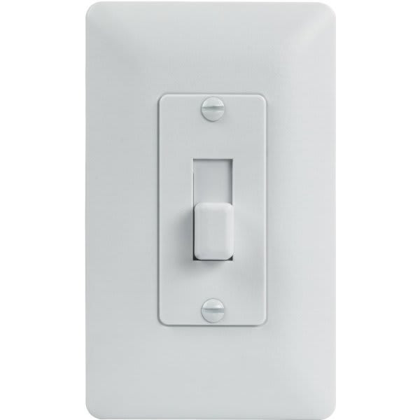 Titan3 1-Gang Toggle Wall Plate, White, Package Of 5