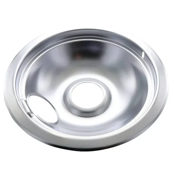 Universal 6" Chrome Drip Bowl, Package Of 6