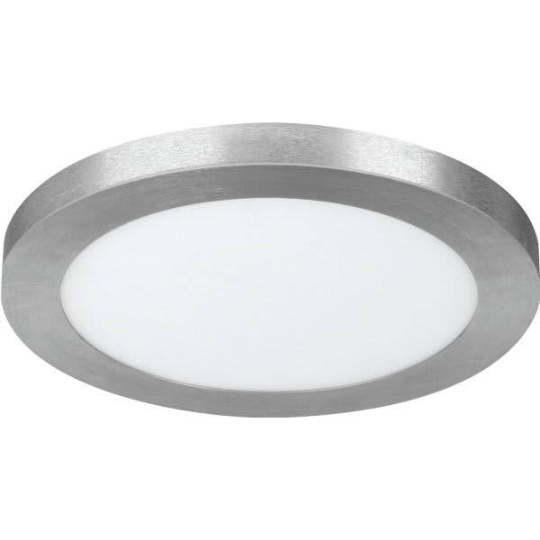 FEIT 11 In. 12.5 Watt Color Selectable Nickel Round Flat Panel LED Fixture