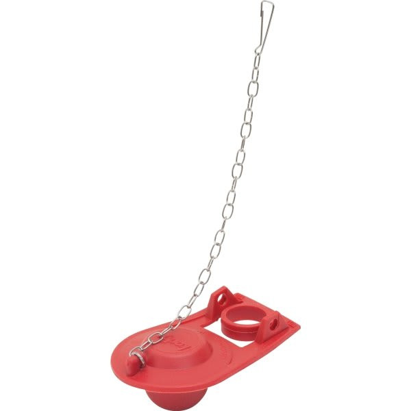 Korky Plus Classic Red Flapper, Installed O-Ring, Made With Red Chlorazone