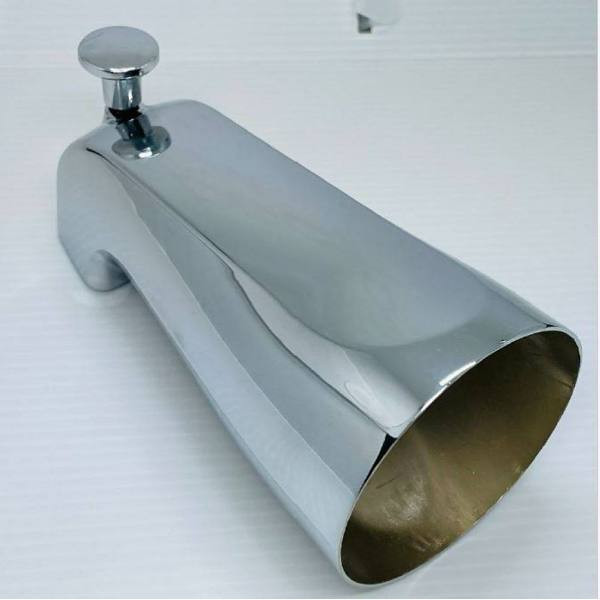 Maintenance Warehouse Zinc Tub Spout With Diverter 1/2 In. Fip, 6-Pack, Chrome