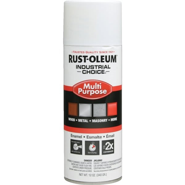 Rust-Oleum 12 Oz Industrial Choice Enamel Gloss Spray Paint - White