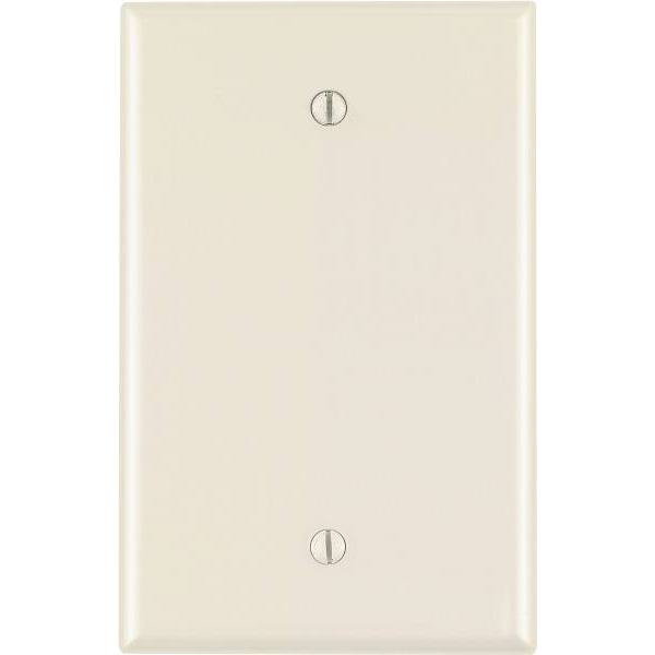 Leviton 1-Gang Midway Blank Nylon Wall Plate, Light Almond