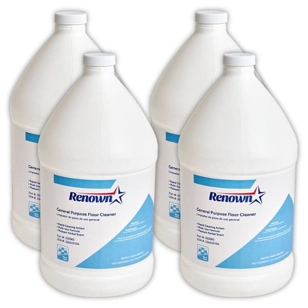 Renown General Purpose Floor Cleaner, 1 Gal, Case Of 4