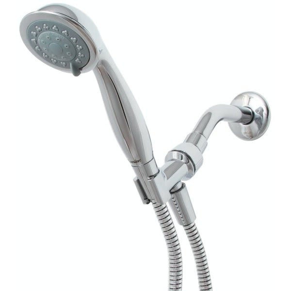 Premier 3-Spray 3.3" Triple Wall Mount Low Flow Handheld Showerhead In Chrome