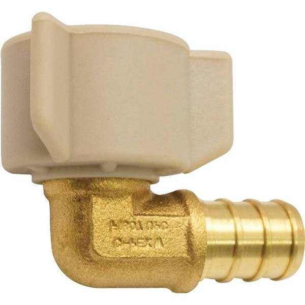 Apollo 1/2", Brass, PEX-B Barb X 1/2", Female Swivel 90-Degree Elbow