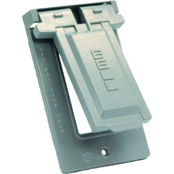 Bell N3r Gray 1-Gang Vertical Gfci Device Mount Wall Outlet Cover Plate