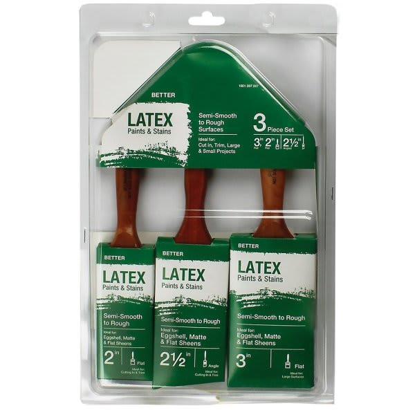 Better Multi-Use Polyester Paint Brush Set, Package Of 3