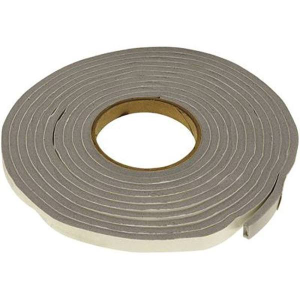 Frost King 1/4 In X 1/8 In X 17 Ft Grey Vinyl Foam Weatherseal Tape