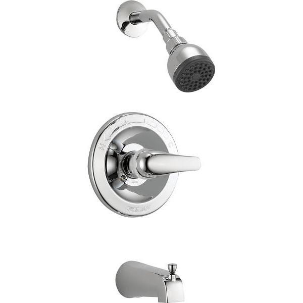 Peerless 1-Handle Wall-Mount Tub And Shower Faucet Trim Kit Valve Not Included