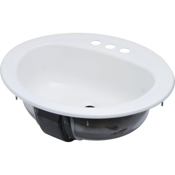 Bootz 17 X 20" Oval Lavatory Sink White Porcelain Steel