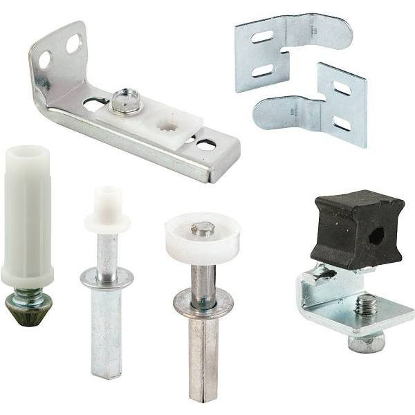 Bi-Fold Door Repair Kit With Spring-Loaded Guides And 7/8 In. Outside Diameter Wheel (Fits 7/16 In. Dia Hole)