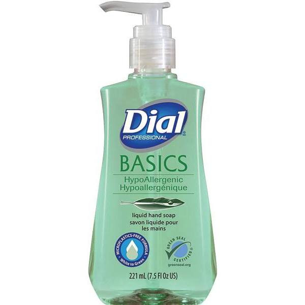 Dial Green Seal Certified Pump Liquid Hand Soap, 7.5 Oz, Case Of 12