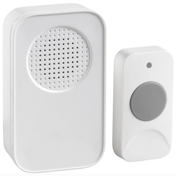 Newhouse Hardware Wireless Door Chime With Push Button, 150 Feet Operating Range