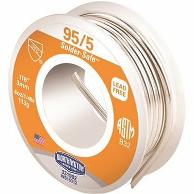 Worthington 4 oz. 0.118 in. 95/5 431100 Lead-Free Solder