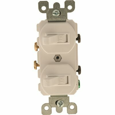 Leviton 120/277-Volt 15  606676 Amp 1-Pole Duplex Style Commercial Grade AC Combination Toggle Switch, White