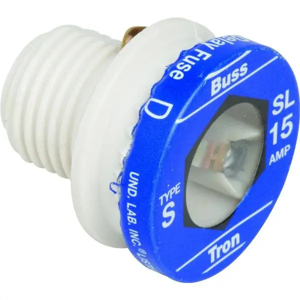 Bussmann 15 Amp 125 Volt Sl Base Time-Delay Plug Fuse (4-Pack)