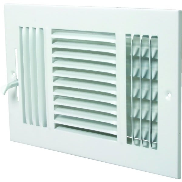 10" X 6" Three-Way Sidewall Register