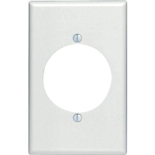 Leviton White 1-Gang Single Outlet Wall Plate 1-Pack