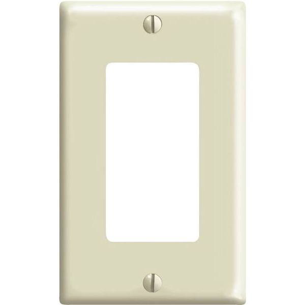 Leviton Decora 1-Gang Wall Plate, Ivory