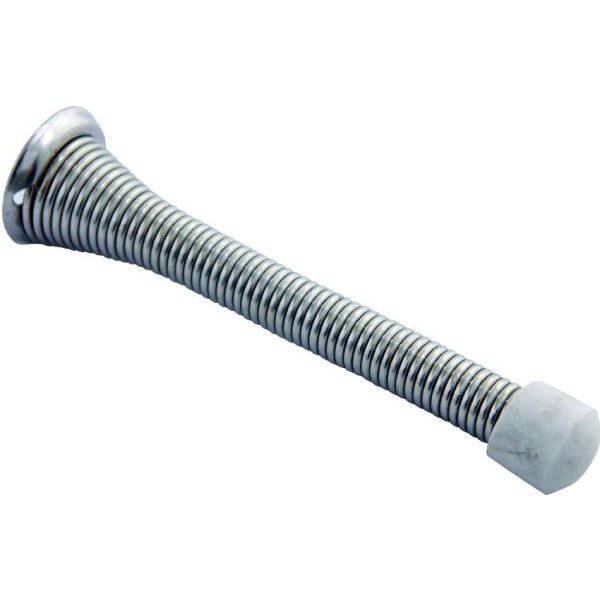 Taymor Heavy Duty Spring Doorstop, 3 3/4", Chrome