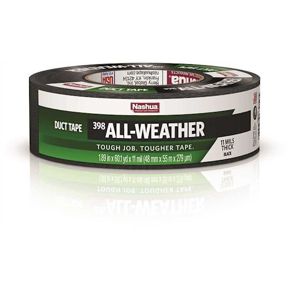 Nashua 1.89 In X 60 Yd 398 All-Weather Hvac Duct Tape In Black