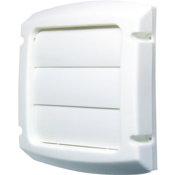 Everbilt 4 In. Louvered Vent Cap In White 246664