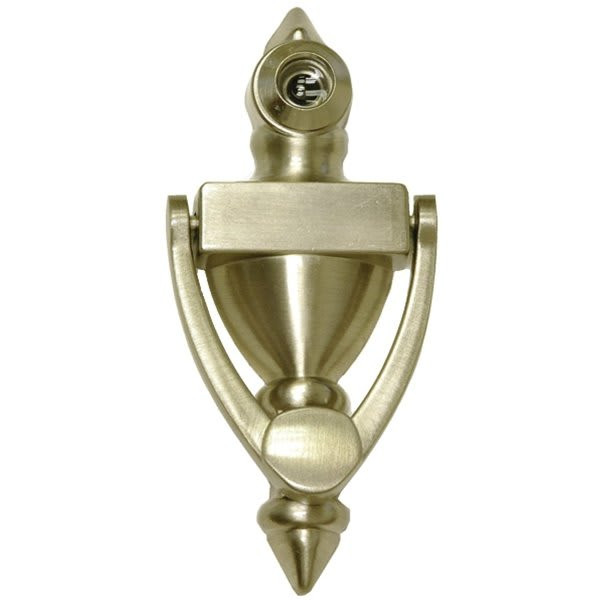 Better Home Products 4 In. Satin Nickel Door Knocker With Viewer 243152
