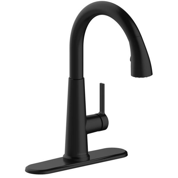 Seasons Westwind Single-Handle Pull Down Kitchen Faucet Matte Black