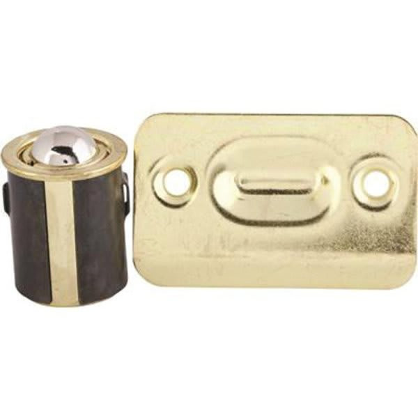 Anvil Mark Brass Plated Cabinet Drive-In Bullet Ball Catch (5-Pack) 246014
