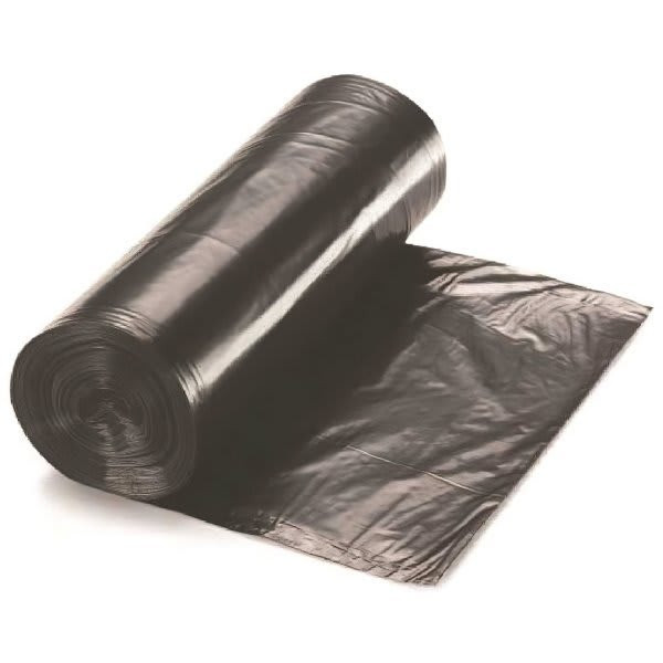 Renown Pcr Can Liner, 60 Gal., 1.5 Mil, Low-Density, Black, 38" X 58", Case Of 100