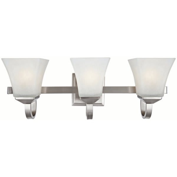 Design House Torino 3-Light Satin Nickel Vanity Light 245916
