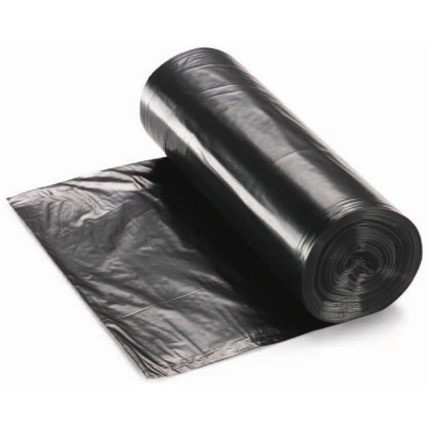 Renown Pcr Can Liner, 60 Gal., 2 Mil, Low-Density, Black, 38" X 58", Case Of 100 211432