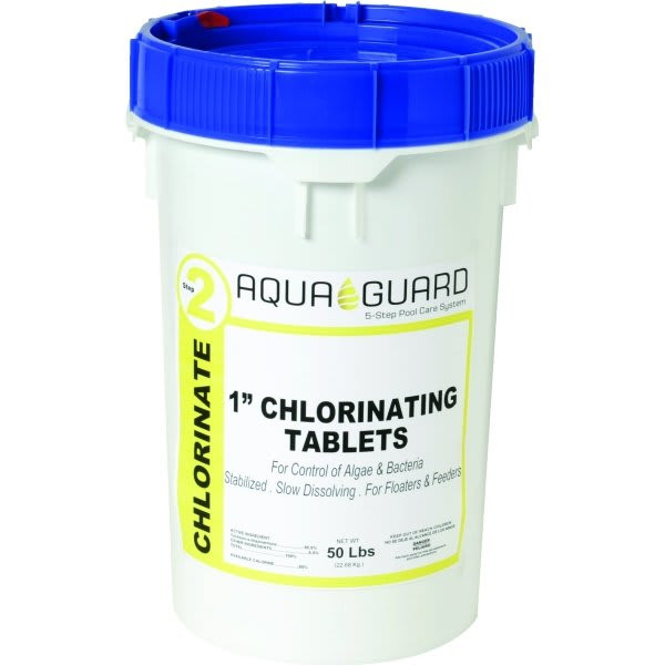 1 In. Chlorinating Tablets, 50 Lb. Bucket