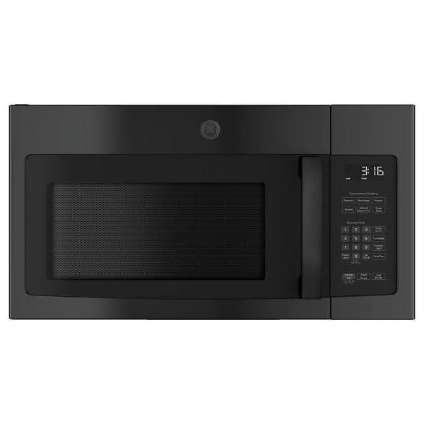 GE 1.6 cu. ft. Over The Range Top Recirculation Vent Microwave, Black