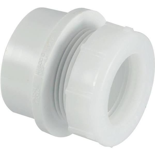 Nibco 1-1/2 In Pvc Dwv Spigot X Slip-Joint Trap Adapter Fitting
