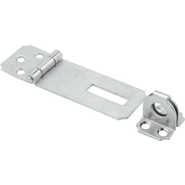 3-1/2 In. Steel Fixed Stapled Safety Hasp (Zinc-Plated Finish)