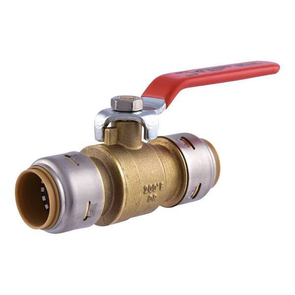 Sharkbite Max Ball Valve, 3/4", Model Ur22185