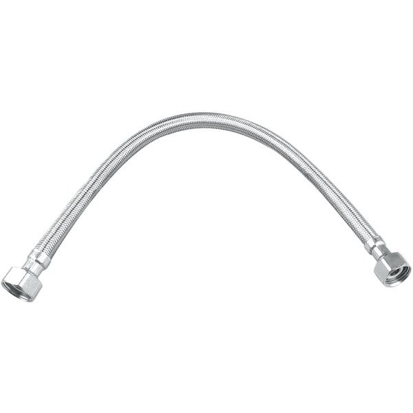 Durapro 1/2" Comp X 1/2" Fip X 20" Braided Stainless Steel Faucet Supply Line
