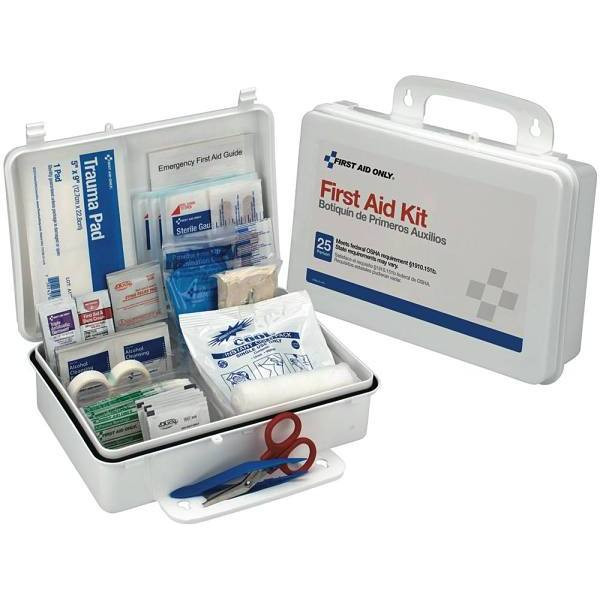 First Aid Only 25-Person Bulk Plastic First Aid Kit OSHA Compliant 6082