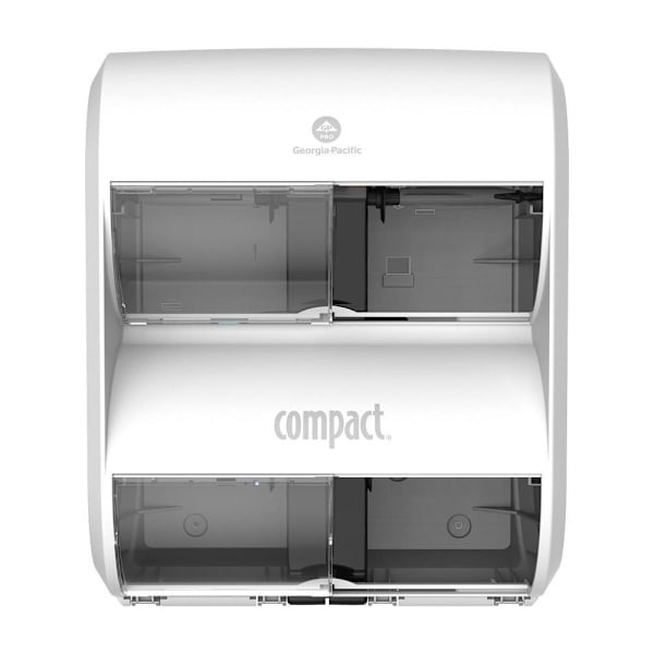 COMPACT Quad 4-Roll Coreless High-Capacity Toilet Paper Dispenser 56747B