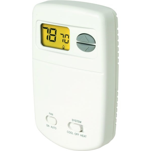 White-Rodgers 24 Volt Or Millilvolt Digital Heat/Cool Thermostat, Vertical, PTAC Compatible